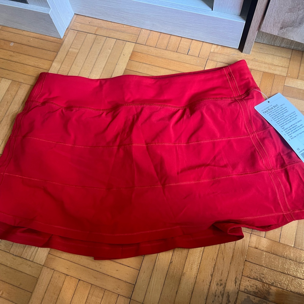 NWT NEVER WORN Red Lululemon Skort